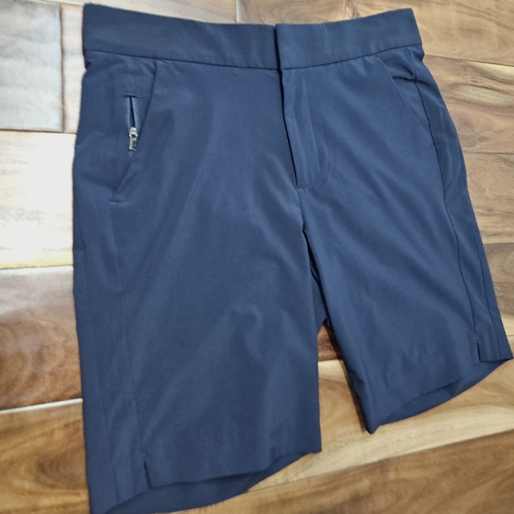 Athleta Tribeca 7 Inch Bermuda Shorts Womens Size 2 Navy Blue - Picture 3 of 9